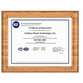 Bamboo Slide-In Certificate Plaque